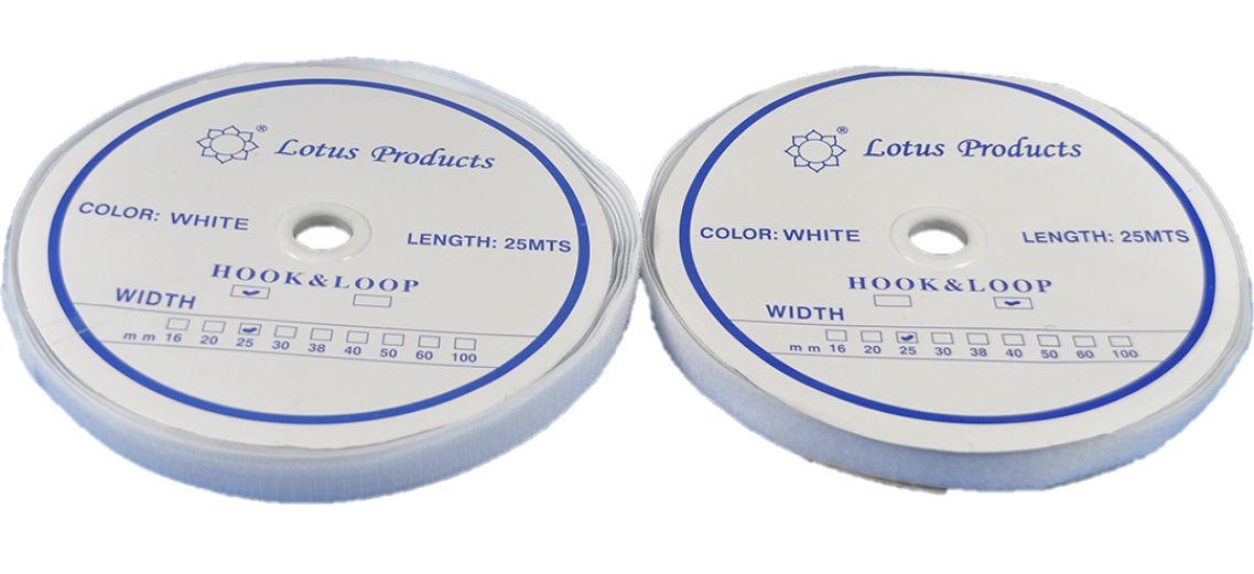 LOTUS HL-25 25 mm hook-and-loop tape roll for sewing and garment fastenings