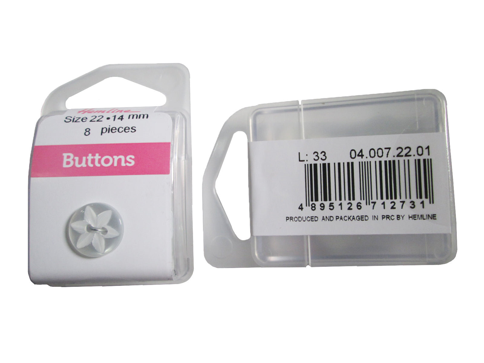 STAR BUTTON:3CRD(8PC) (BOX/04.007.22.01)