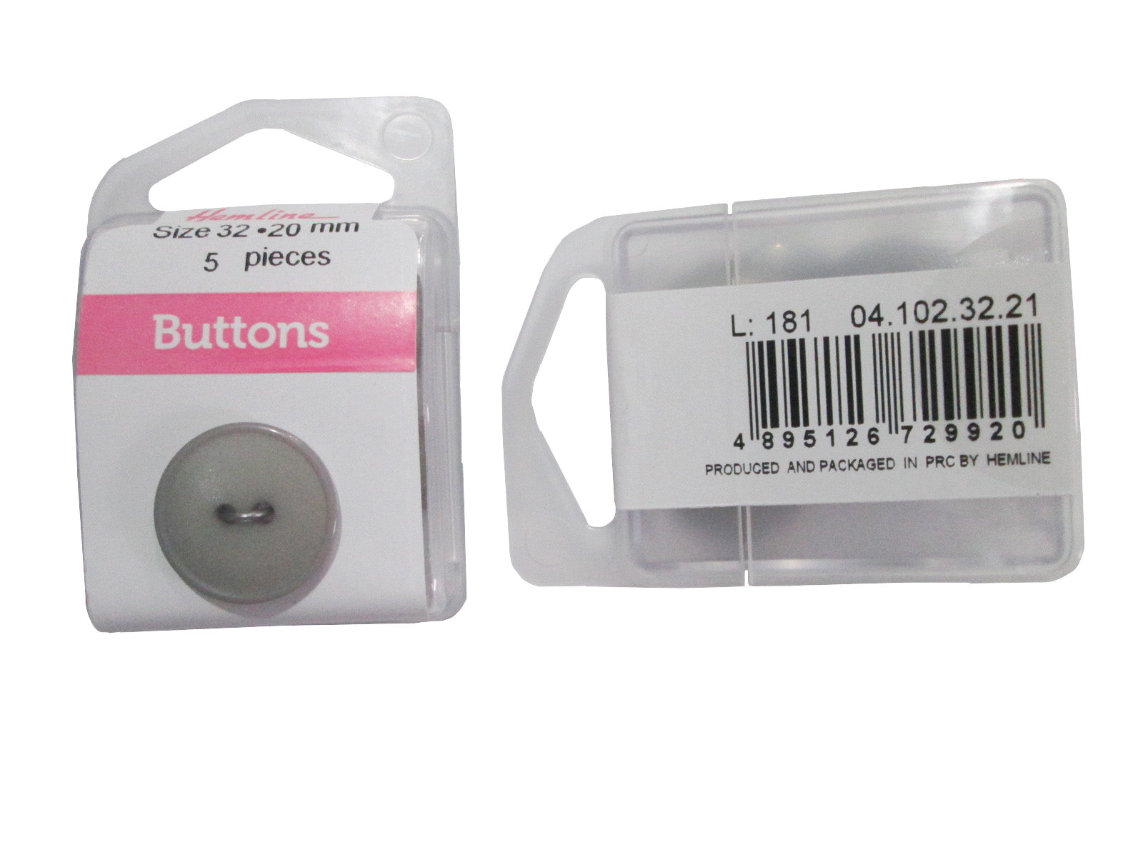 NYL.RD.BUTTON:3CRD*5PC (BOX/04.102.32.21)