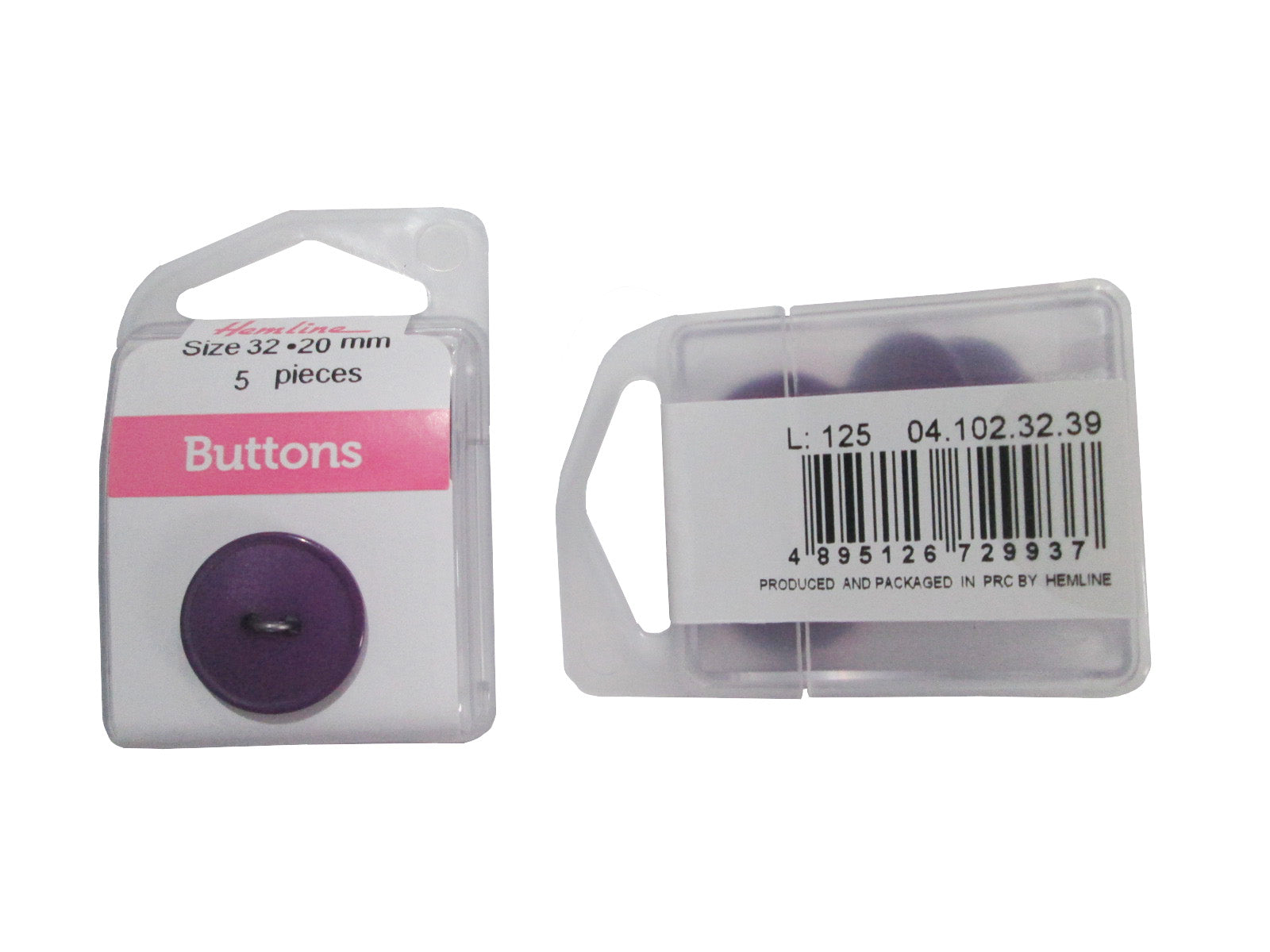 NYL.RD.BUTTON:3CRD*5PC (BOX/04.102.32.39)