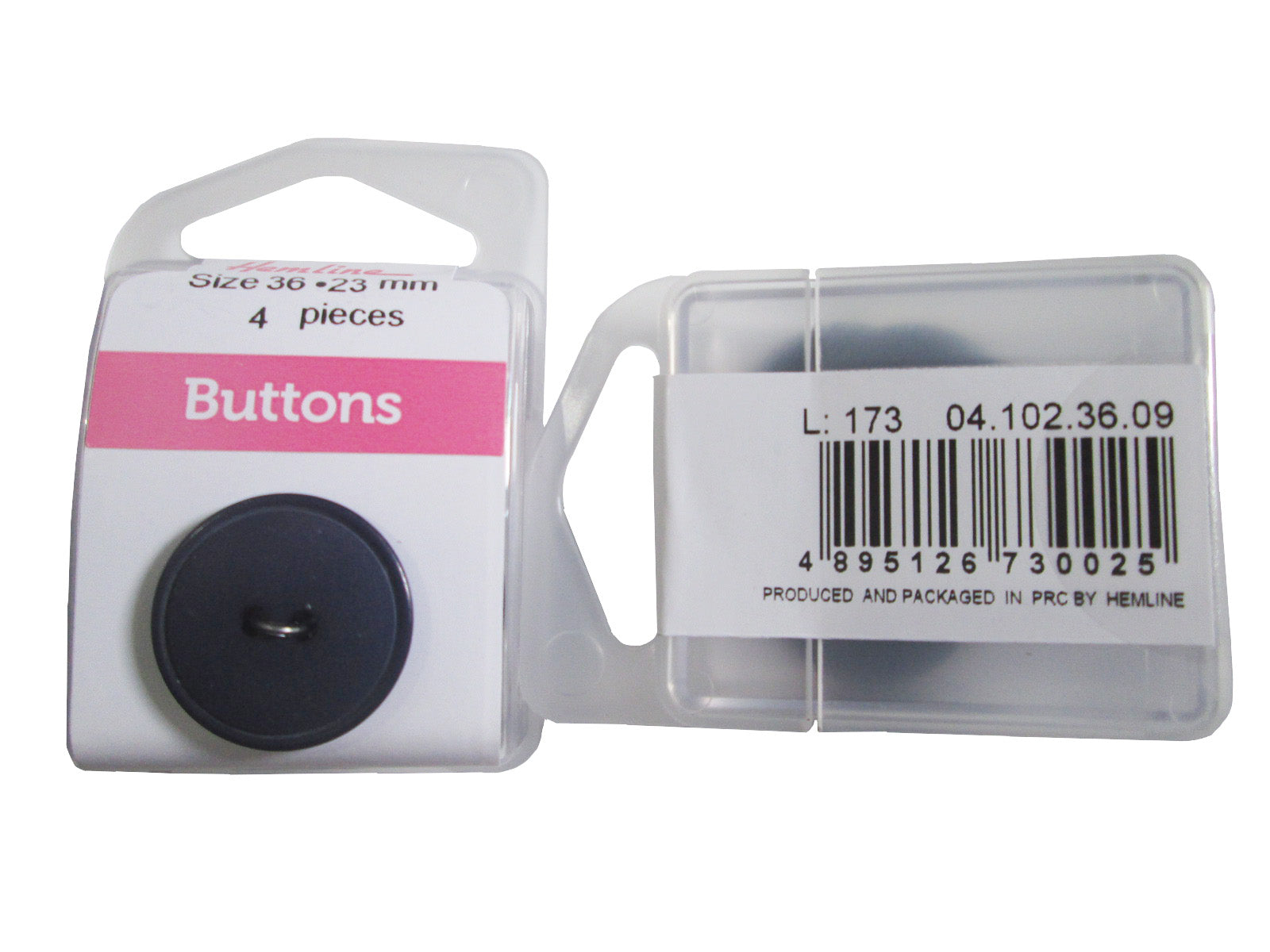 NYL.RD.BUTTON:3CRD*4PC (BOX/04.102.36.09)