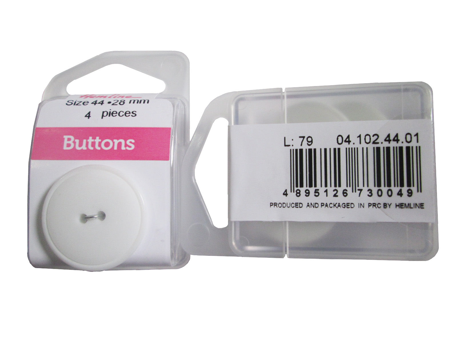 NYL.RD.BUTTON:3CRD*4PC (BOX/04.102.44.01)