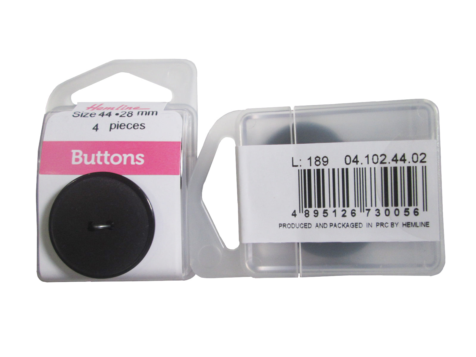 NYL.RD.BUTTON:3CRD*4PC (BOX/04.102.44.02)