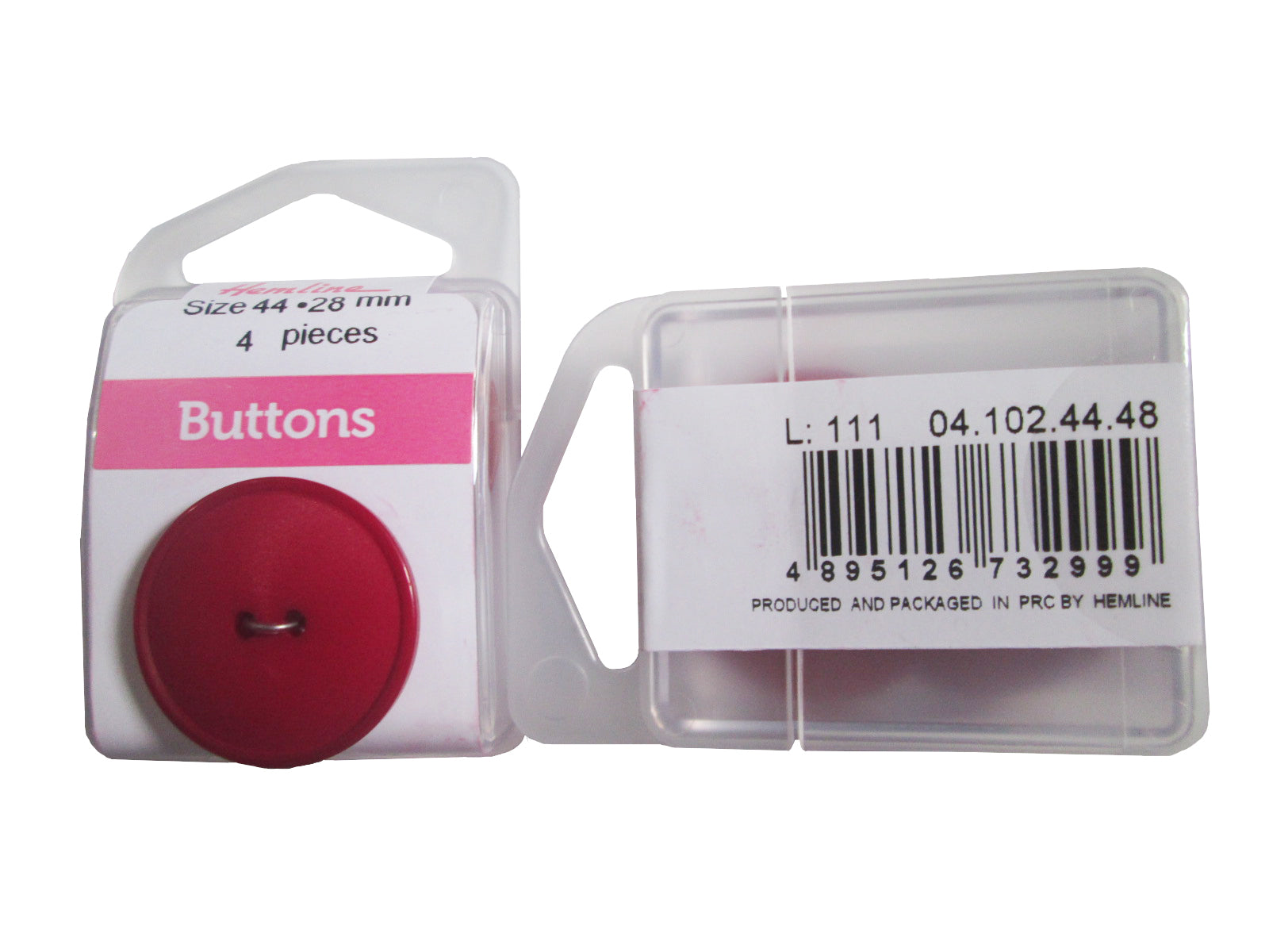 NYL.RD.BUTTON:3CRD*4PC (BOX/04.102.44.48)