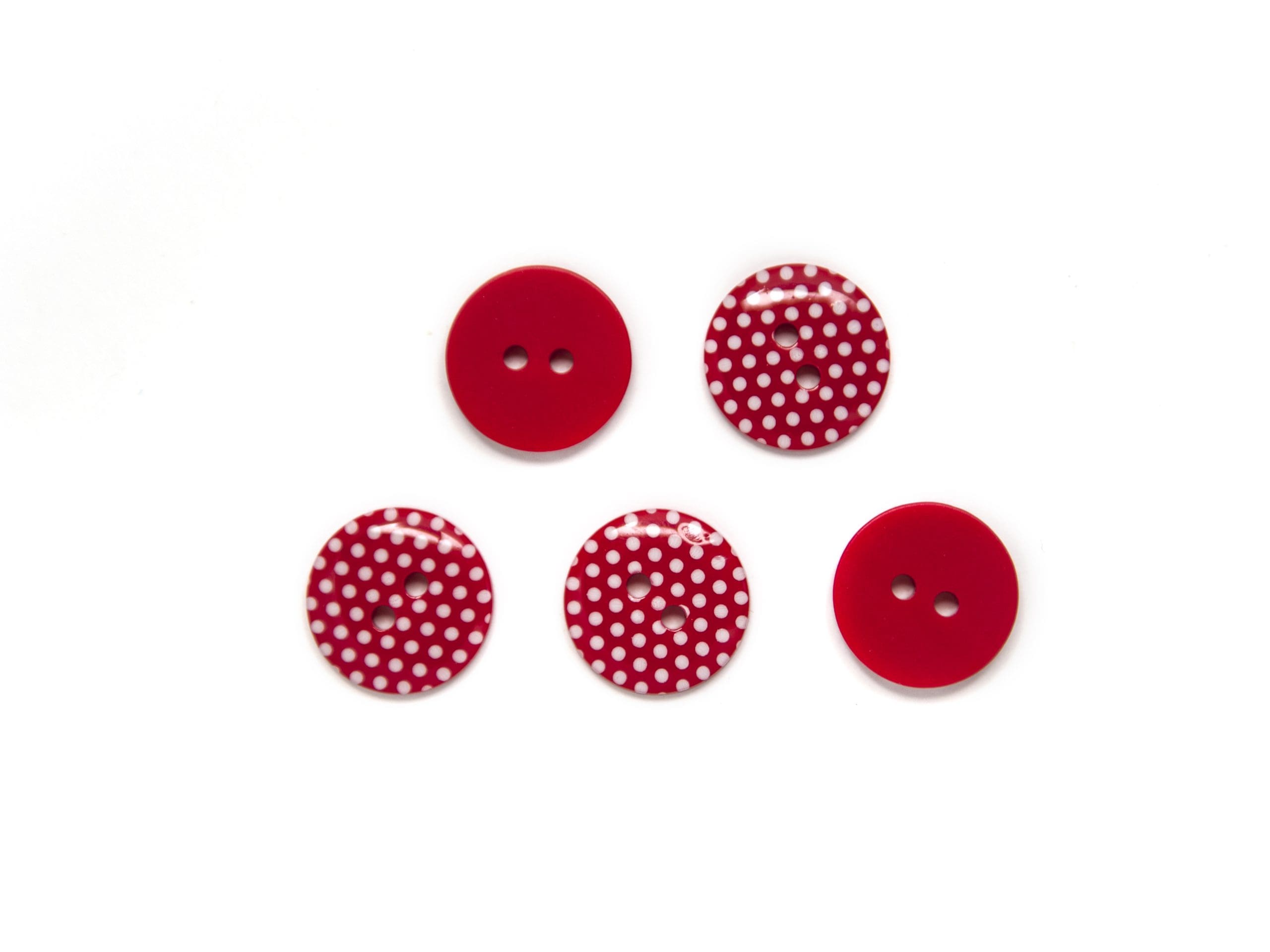 POLKA DOT BUTTON:3CRD*4PC (BOX/04.105.24.17)