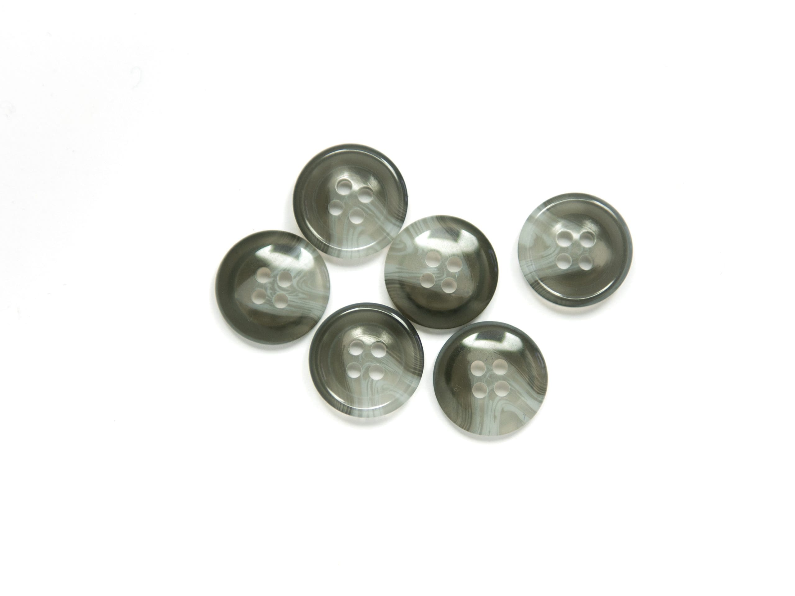 SWIRL BUTTON:3CRD*6PC (BOX/04.107.24.21)