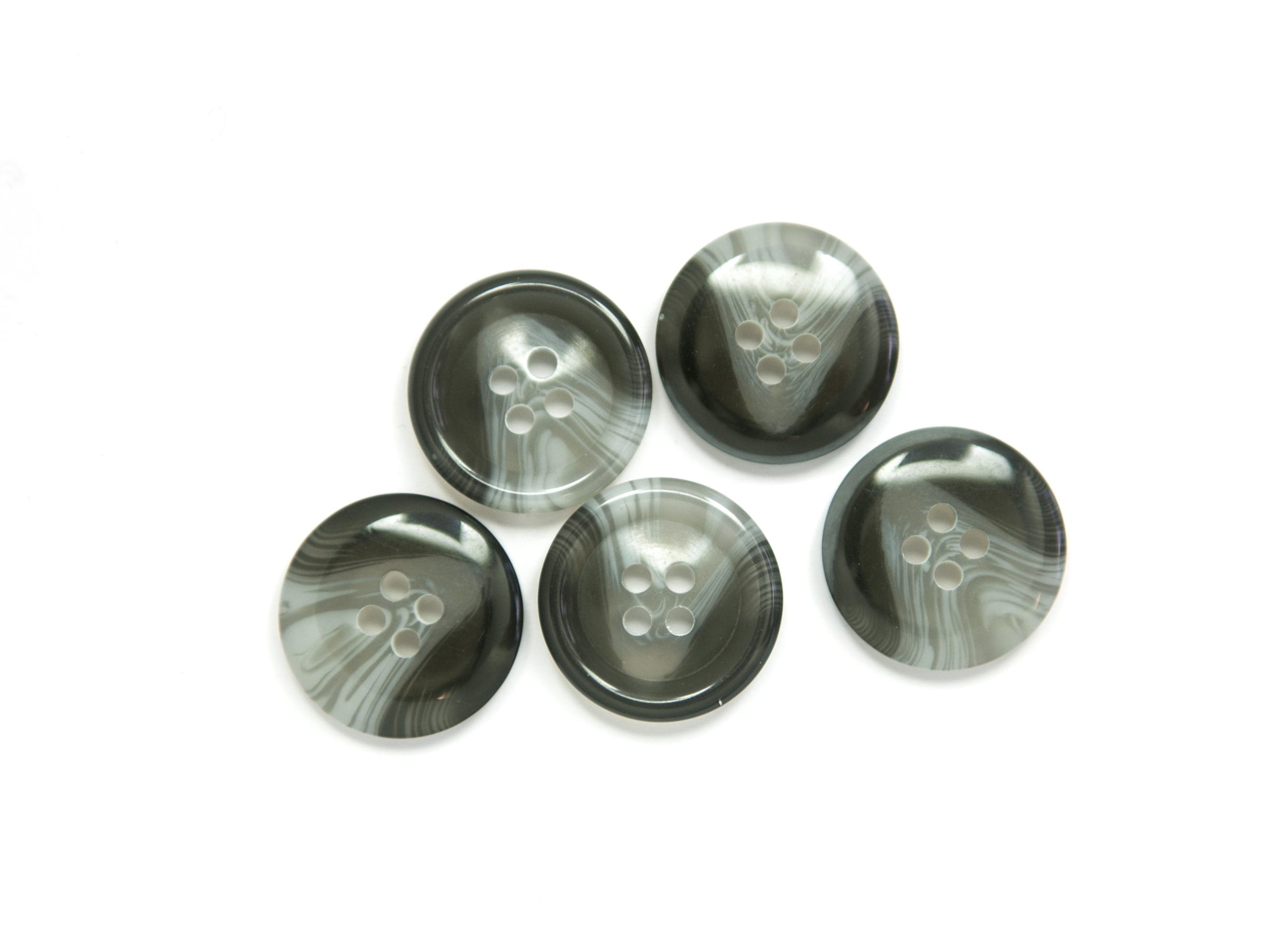 SWIRL BUTTON:3CRD*6PC (BOX/04.107.32.21)