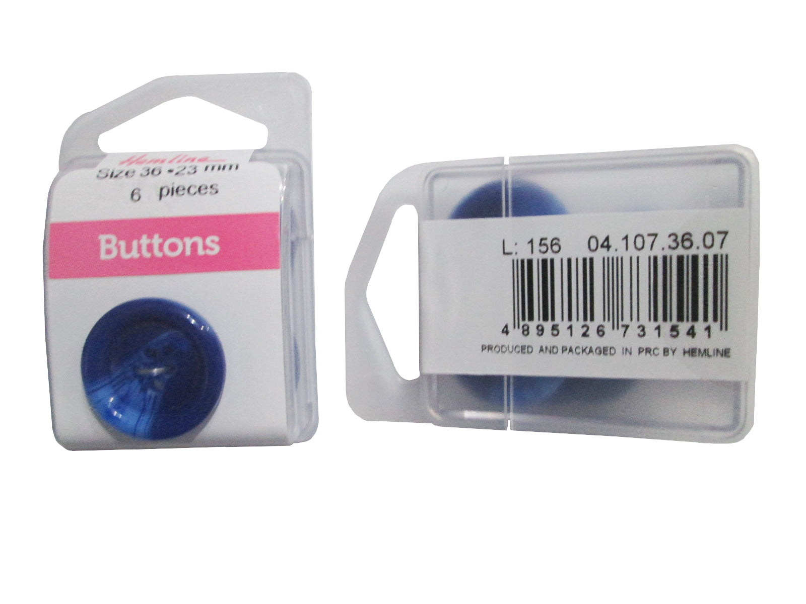 SWIRL BUTTONS:3CRD*6PC (BOX/04.107.36.07)