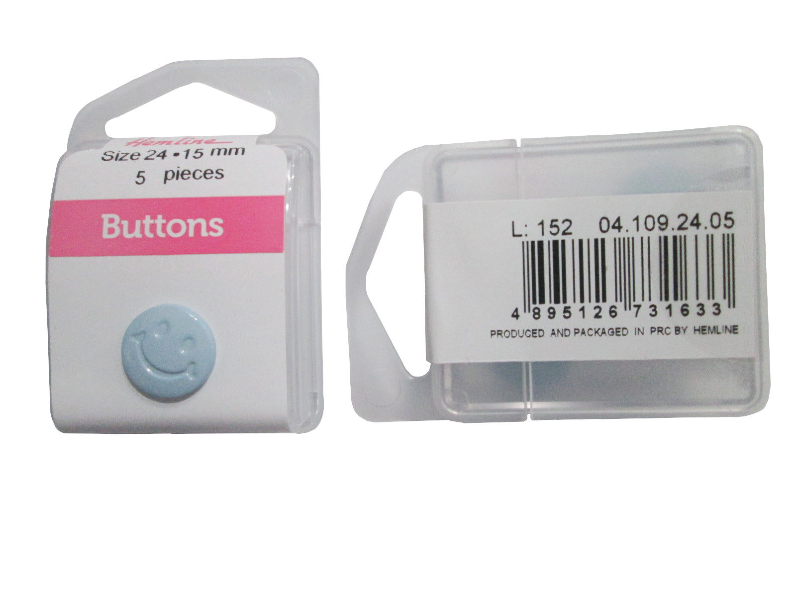 SMILY FACE BUTTON:3CRDx5PC (BOX/04.109.24.05)