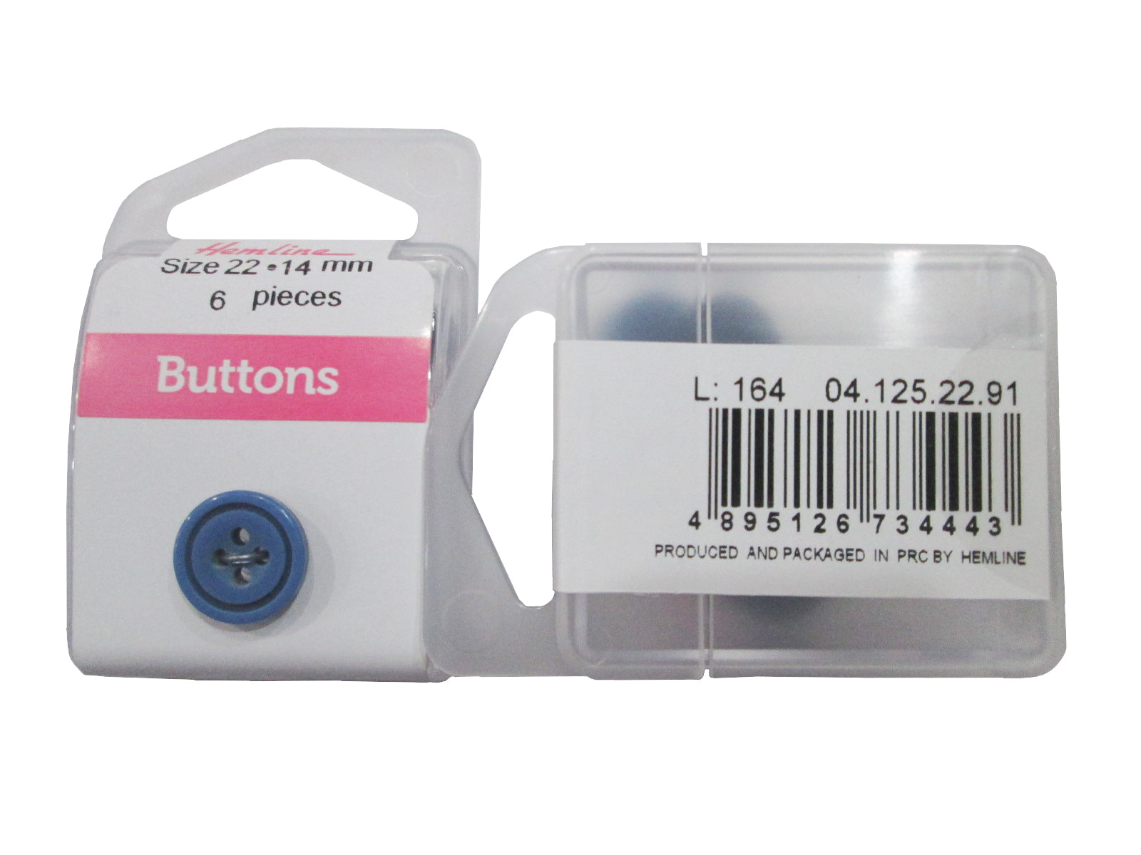 LAYERED BUTTON:3CRD*6PC (BOX/04.125.22.91)