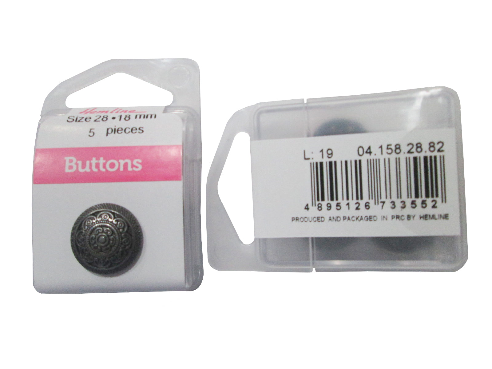 ENGRAVED SHANK BUTTON:3CRD (BOX/04.158.28.82)