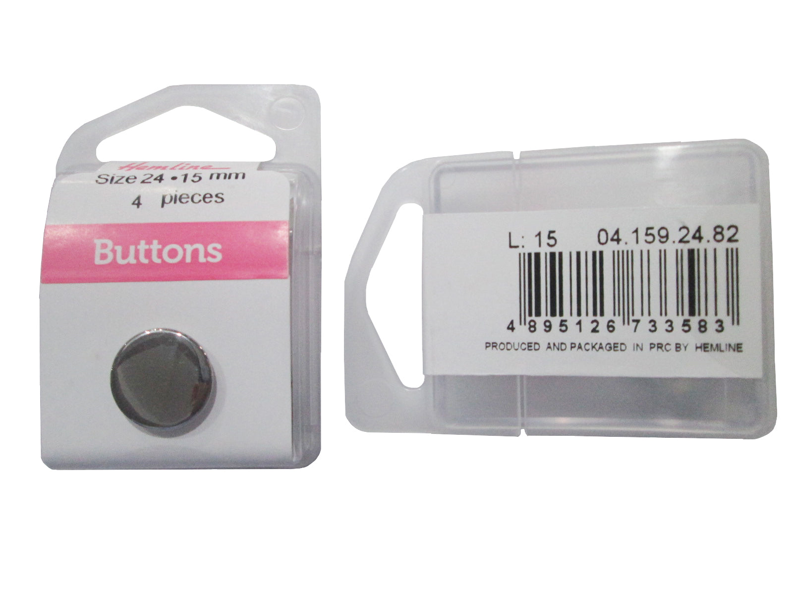 METALIC BUTTON:3CRDx4PC (BOX/04.159.24.82)
