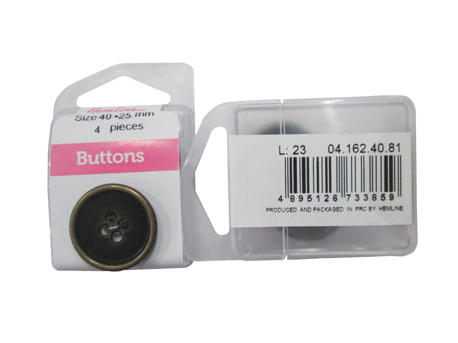 METAL SIUT BUTTON:3CRD (BOX/04.162.40.81)