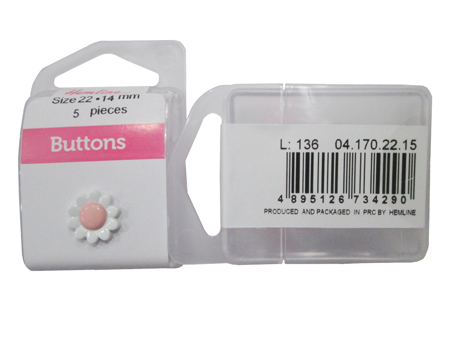 PETAL BUTTON:3CRDx5PC (BOX/04.170.22.15)