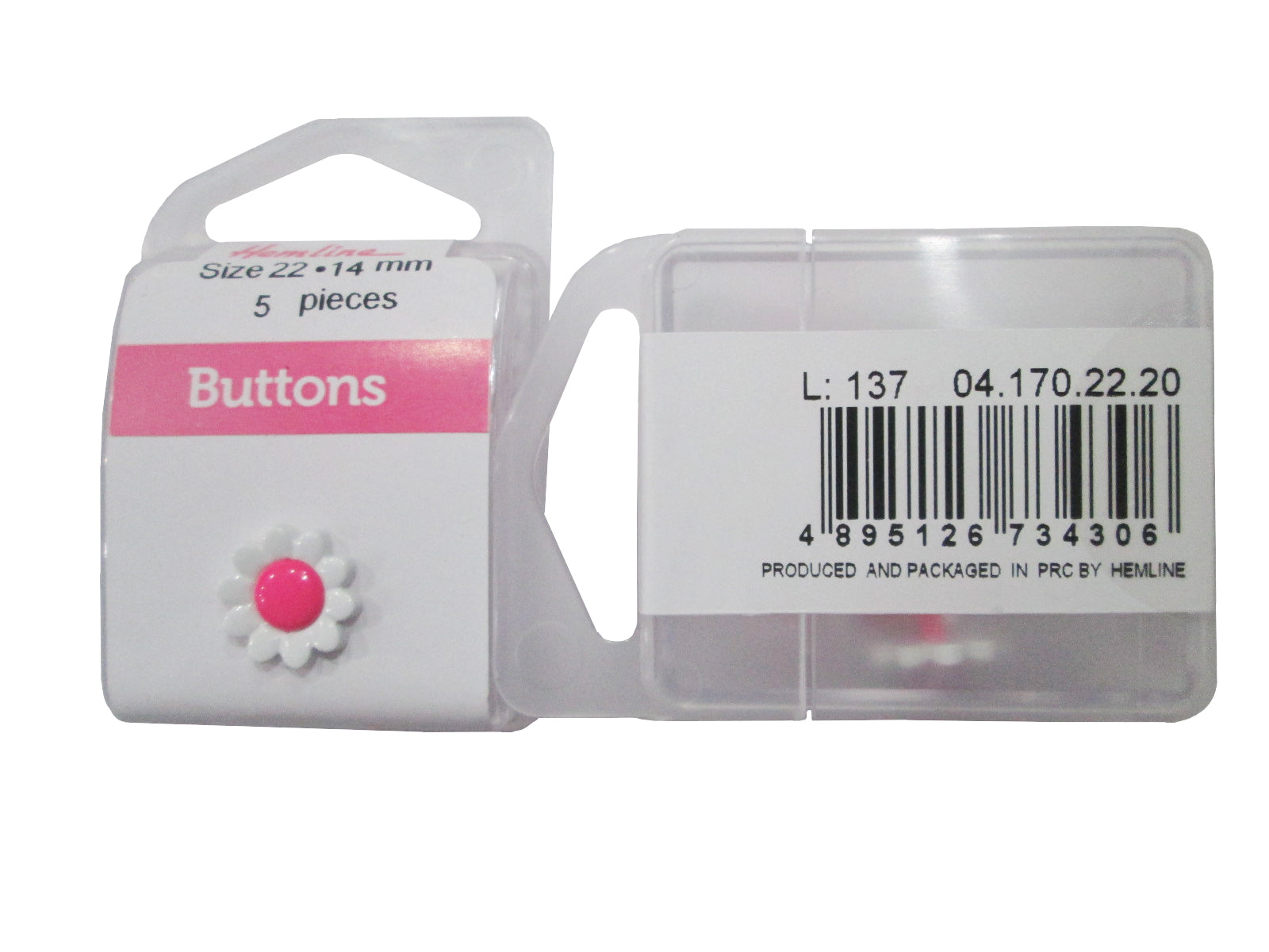 PEARL BUTTON:3CRDx5PC (BOX/04.170.22.20)