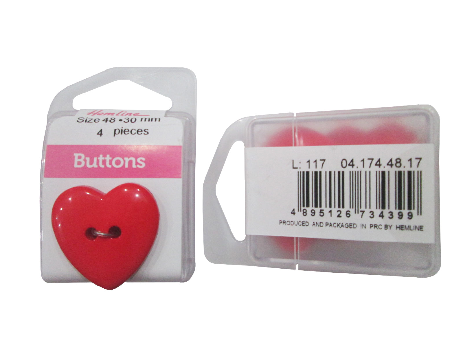 HEART BUTTON:3CRDx4PC (BOX/04.174.48.17)