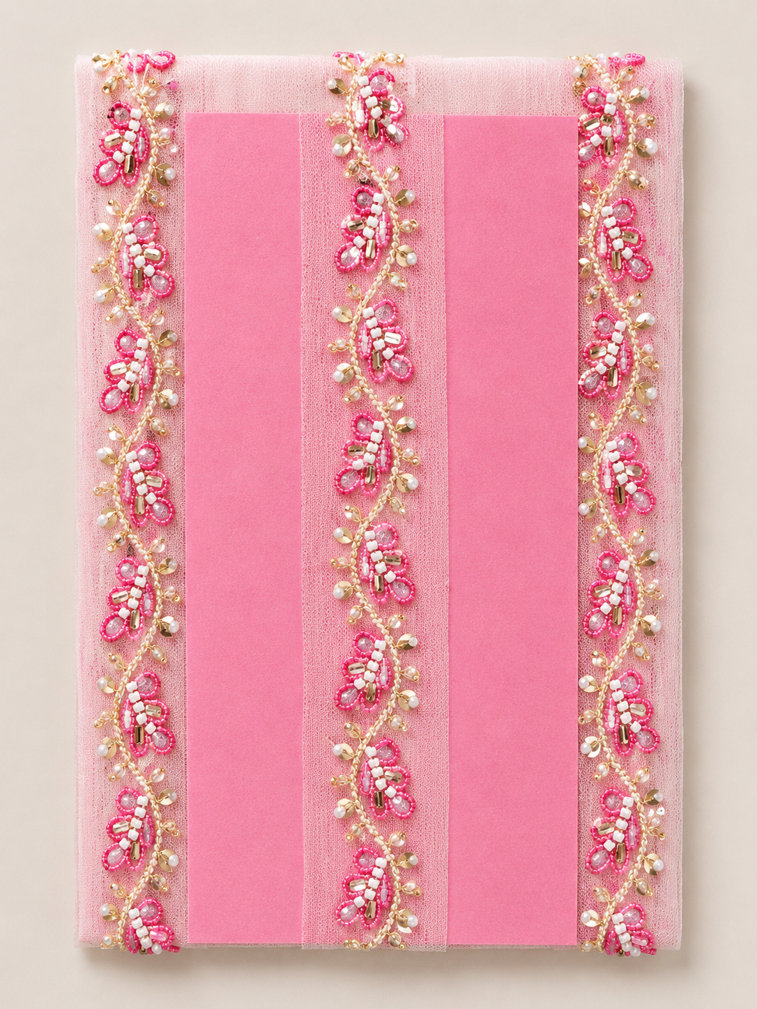 Beaded Net Lace Trim – 4CM x 9M SG 6754