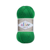 Alize Diva Silk Microfibre Yarn – 5 x 100g (500grm) (ALIZE/DIVA SILK)