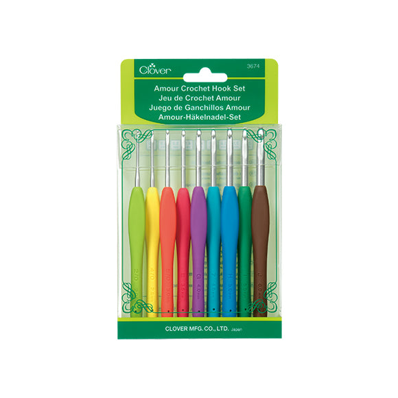 AMOUR CROCHET HOOK:9PC/SET (3674)