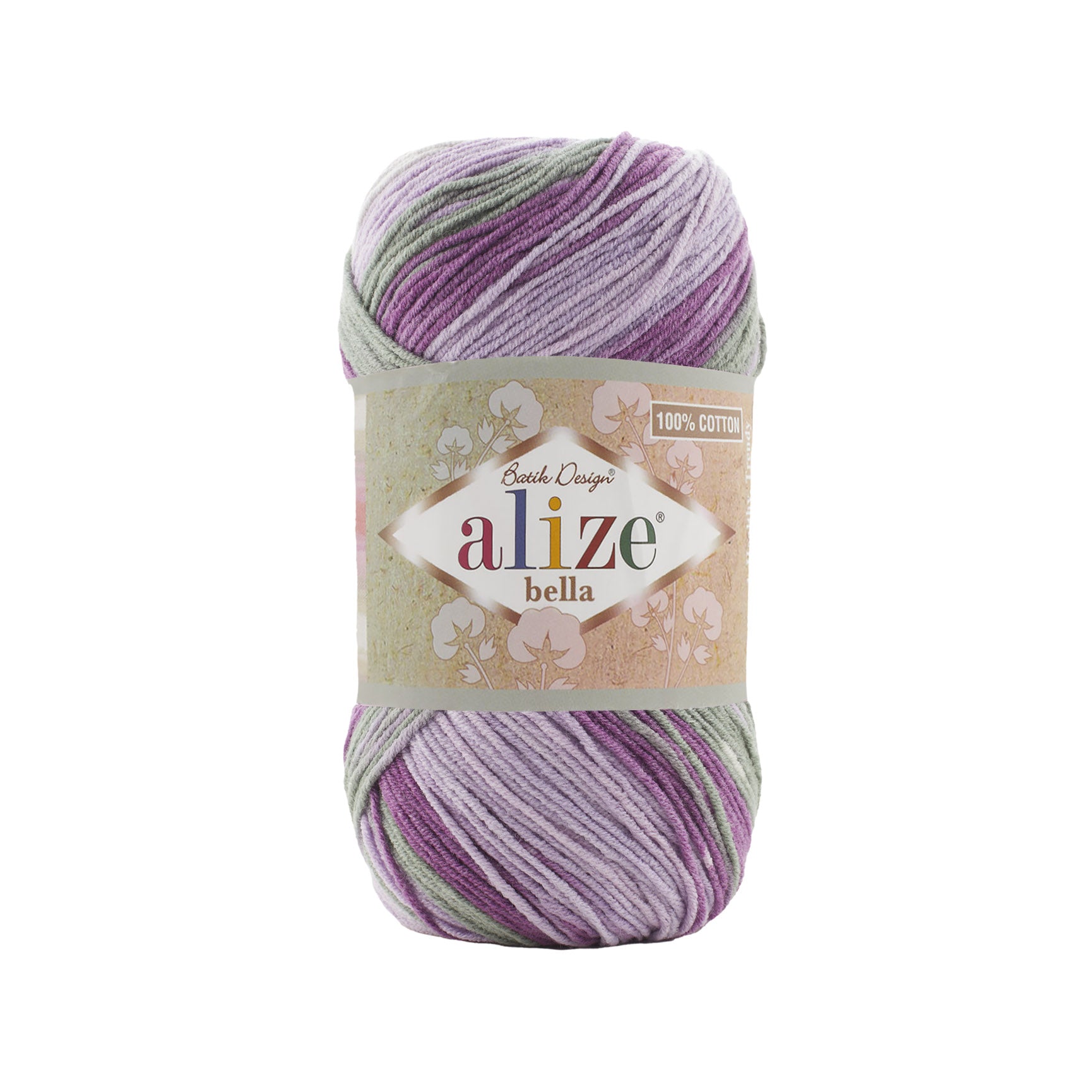 COTTON YARN:100GRx50GR (ALIZE/BELLA BATIK)