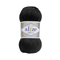 Alize Diva Silk Microfibre Yarn – 5 x 100g (500grm) (ALIZE/DIVA SILK)