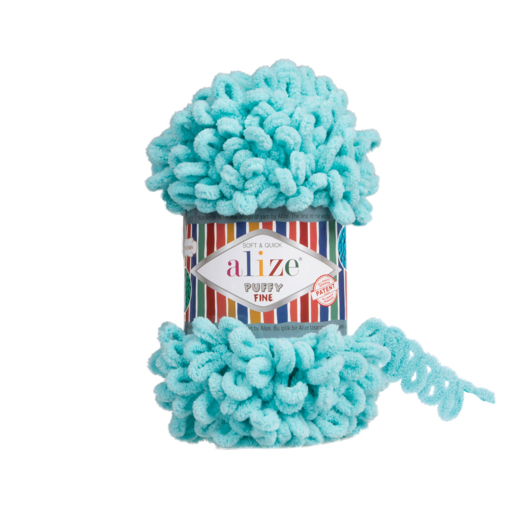 MICRO PL.YARN:5BLx100GR (500GM) (ALIZE/PUFFY FINE)