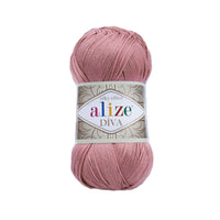 Alize Diva Silk Microfibre Yarn – 5 x 100g (500grm) (ALIZE/DIVA SILK)