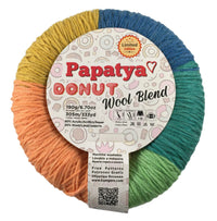 Papatya Donut Wool Blend Yarn – 190 g – Pack of 4 (PAPATYA/DONUT-WOOL B)