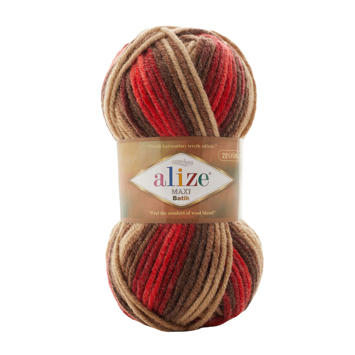 ACRY/WOOL YARN:100Gx5(500GRM) (ALIZE/MAXI BATIK)