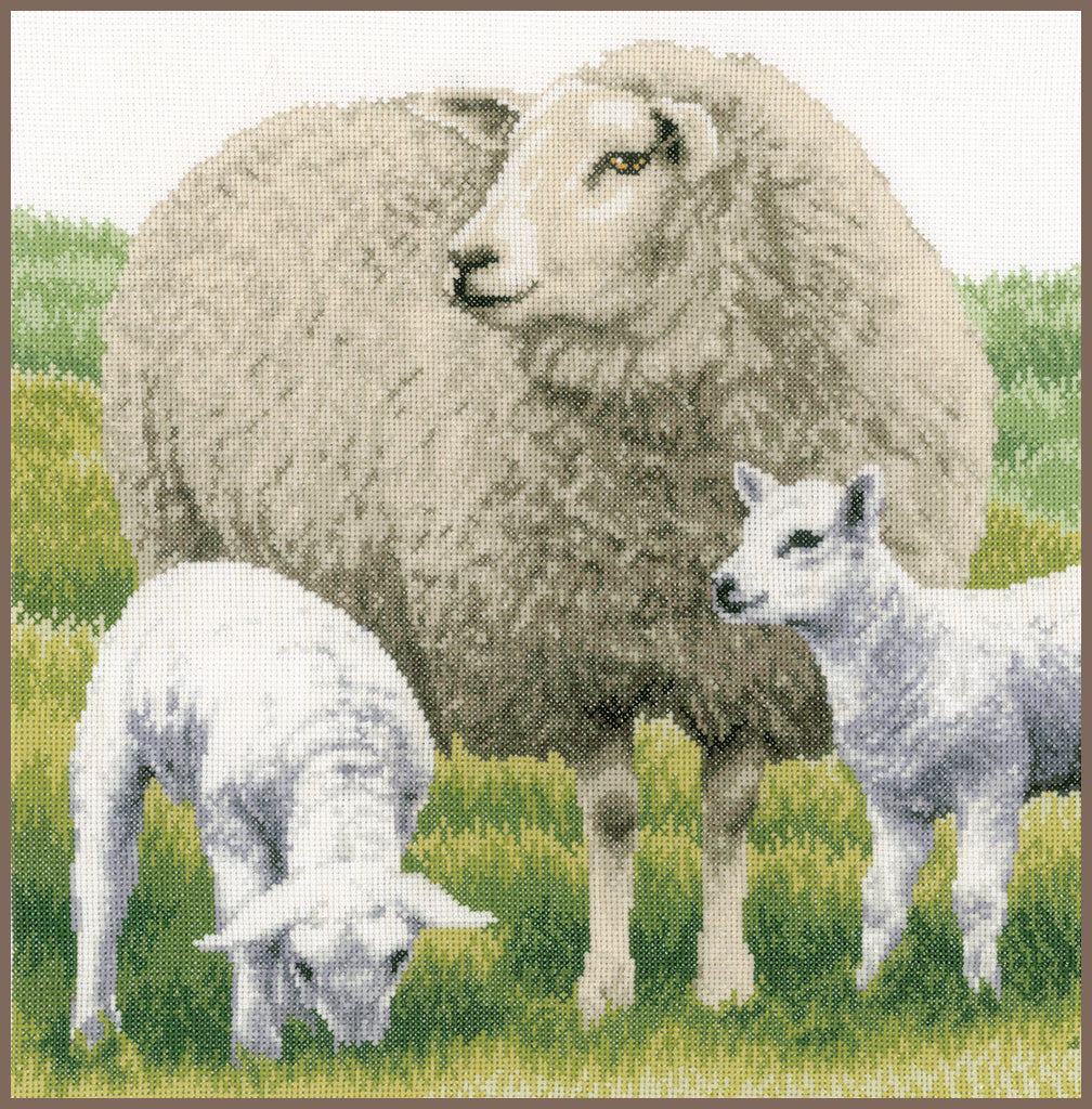 LANARTE COUNTED CROSS STITCH KIT SHEEP (PN-0170416)