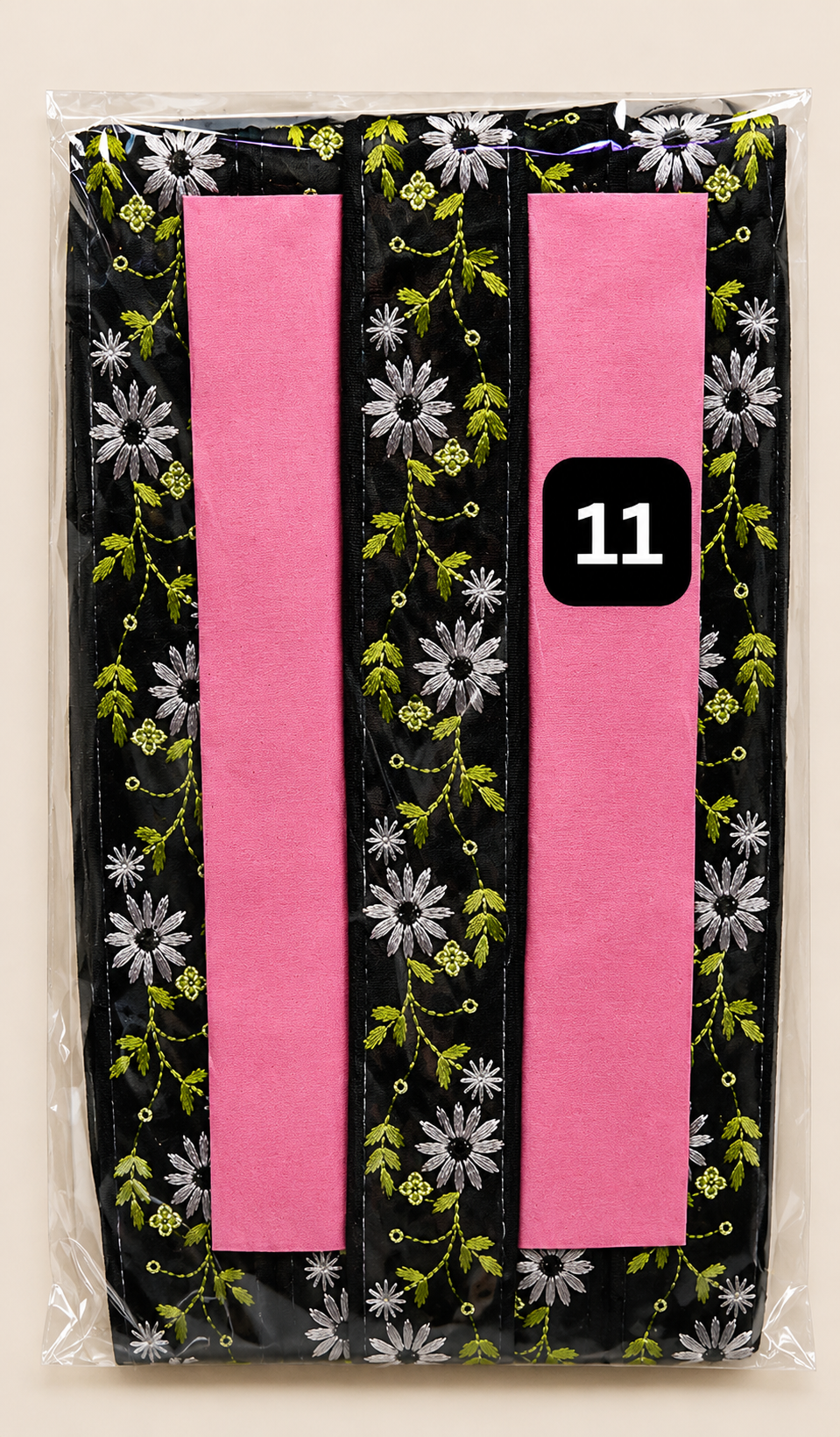 Floral Embroidered Lace Trim – 3CM x 9M SG 6793(SG6793)