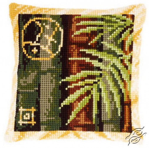 VERVACO CROSS STITCH CUSHION KIT BAMBOO II (PN-0148437)