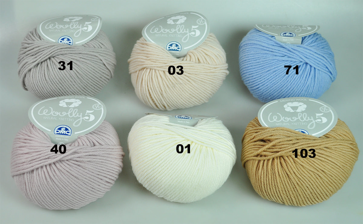 NAT.KNIT.YARN:3BLx50GR (150GR) (490/WOOLLY5)