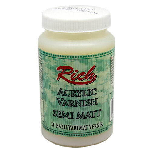 WATER SATIN VARNISH-130CC (ACR.SEMI MAT/130CC)