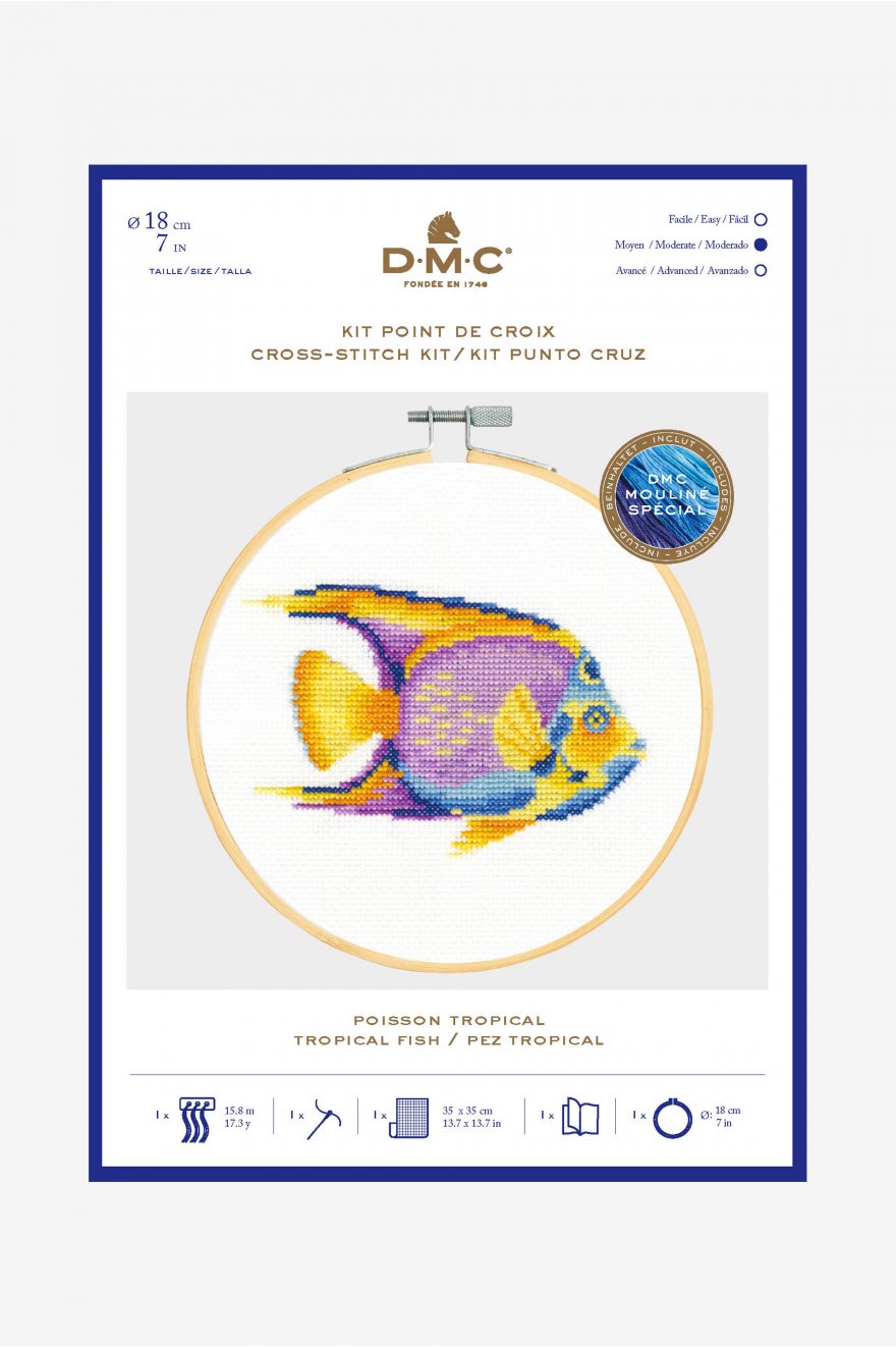 CROSS STITCH HOOP KIT (BK1875)