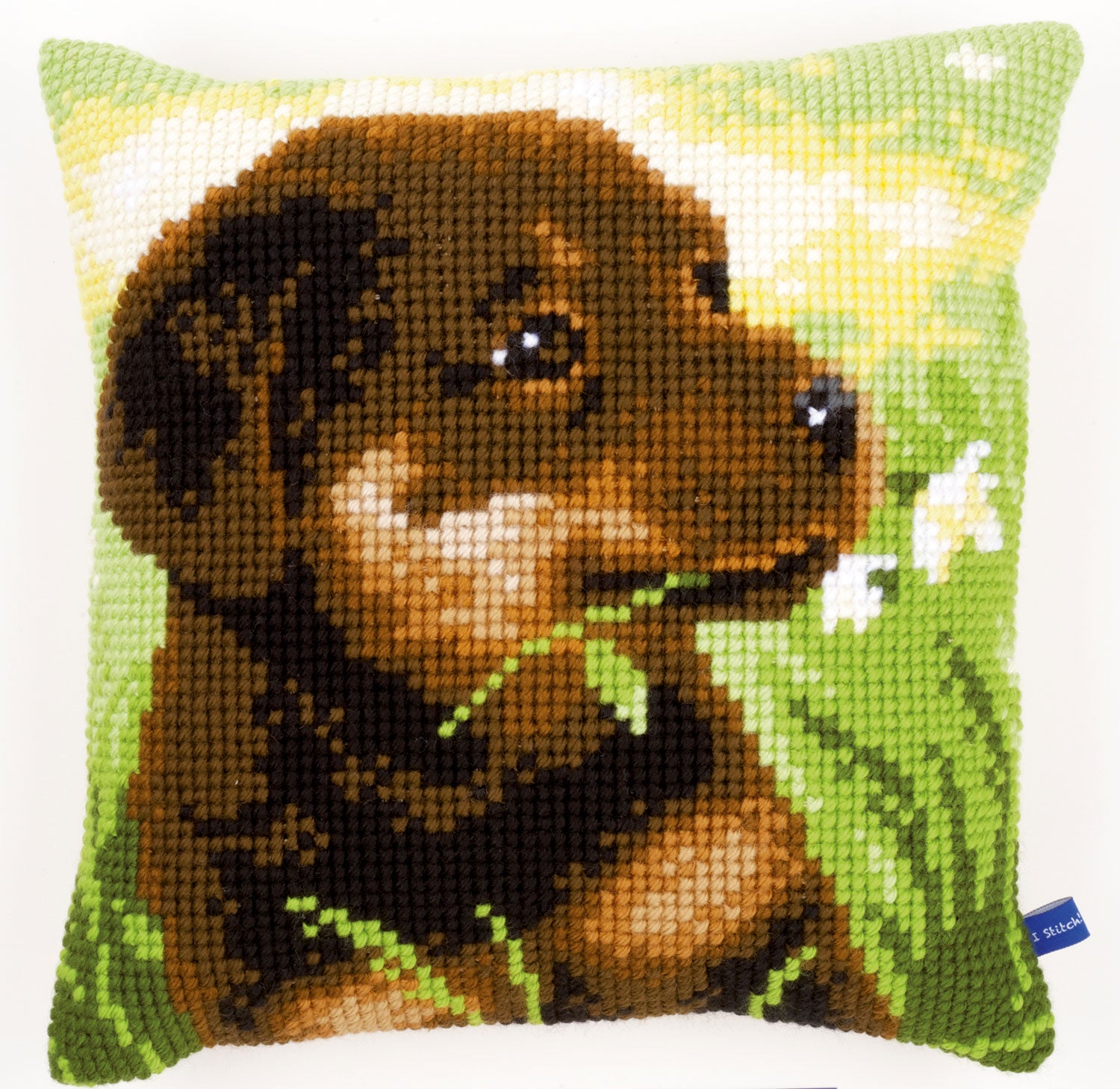 VERVACO CROSS STITCH CUSHION KIT ROTTWEILER PUPPY (PN-0150689)