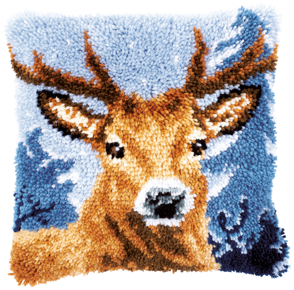 VERVACO LATCH HOOK CUSHION KIT DEER (PN-0163875)