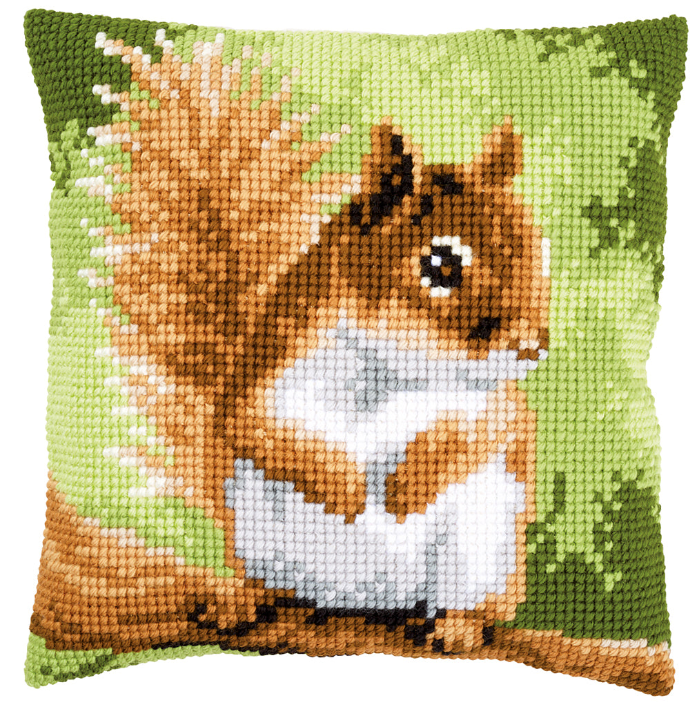 VERVACO CROSS STITCH CUSHION KIT SQUIRREL (PN-0157491)