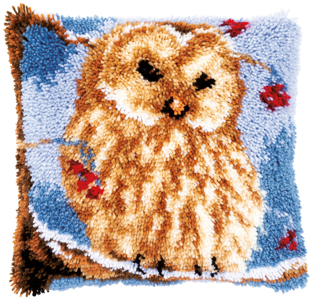 VERVACO LATCH HOOK CUSHION KIT OWL (PN-0157914)