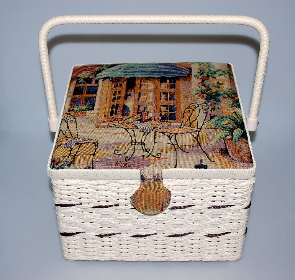 SEWING BASKET  (27x26x17.50CM) (2106L)