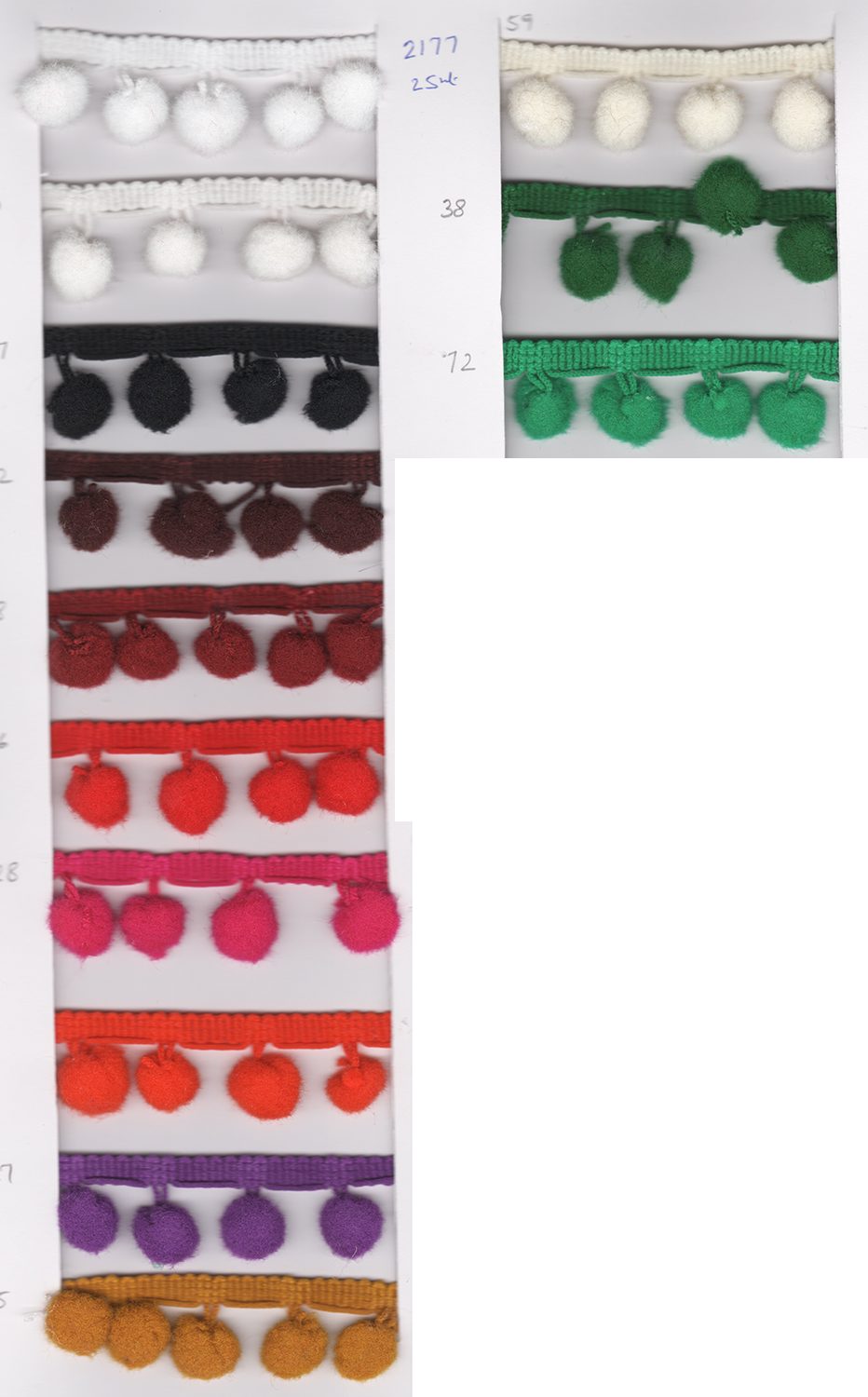 POMPOM LACE:25 MTR (2177/COL)