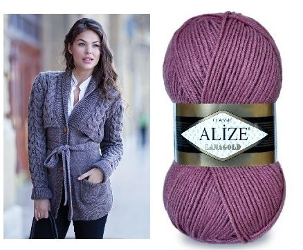 ACY.YARN:5BLx100GR (500grm) (ALIZE/LANA CLASSIC)