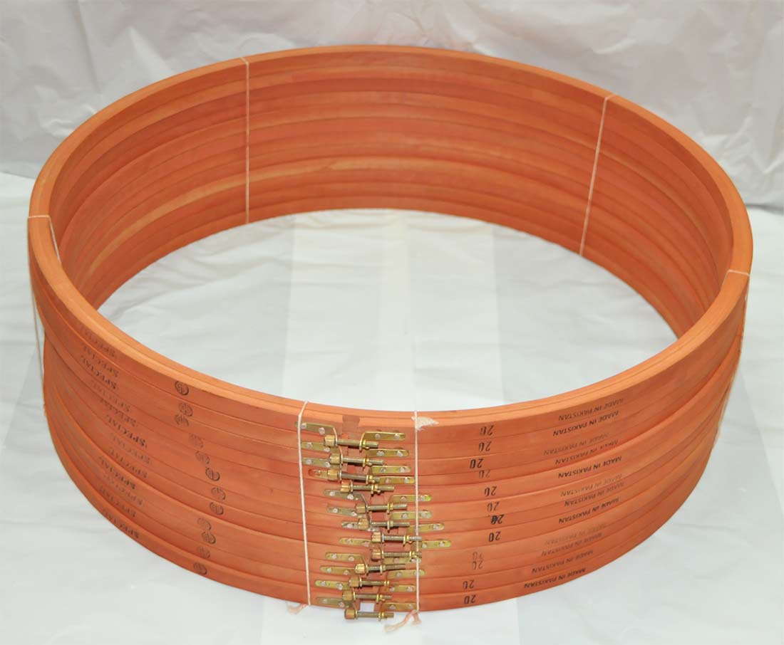 WOODEN EMB.FRAME:20" (BROWN/WEF-20)