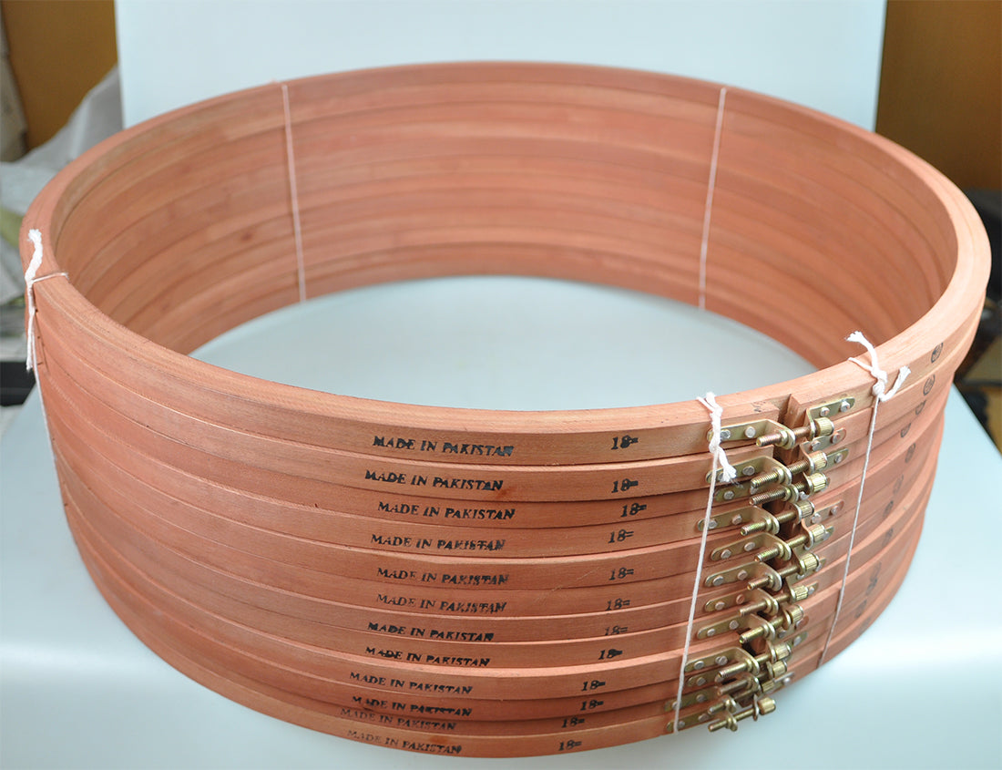 WOODEN EMB.FRAME:18" (BROWN/WEF-18)