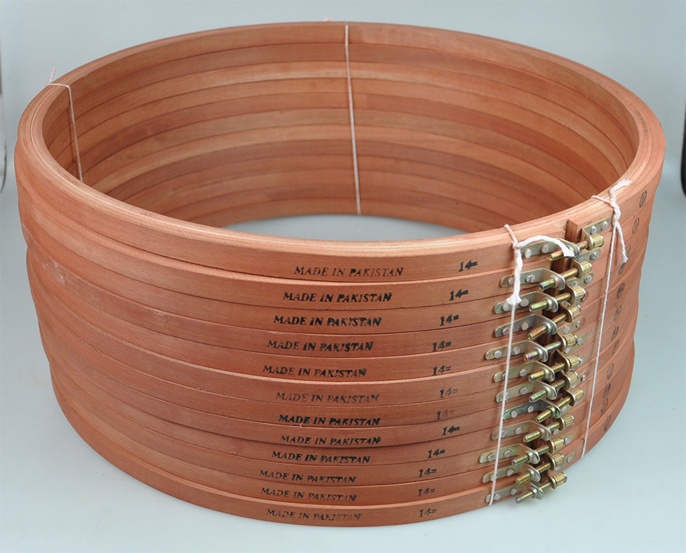 WOODEN EMB.FRAME:14" (BROWN/WEF-14)