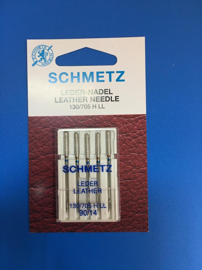 LEATHER NEEDLE:5PC/CRD (C/130/705HLL-90-SB5)