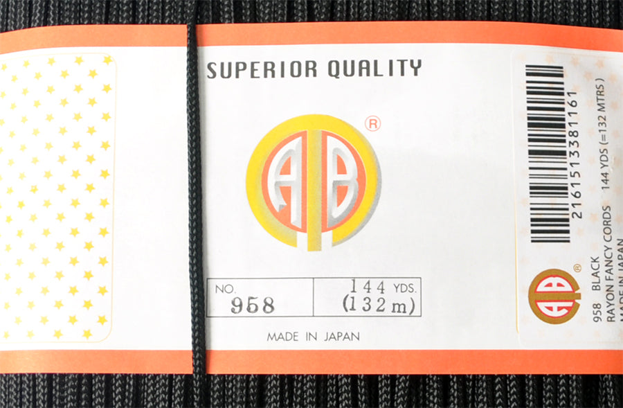 RAYON FANCY CORD:144Y (958/16SPIN-B)