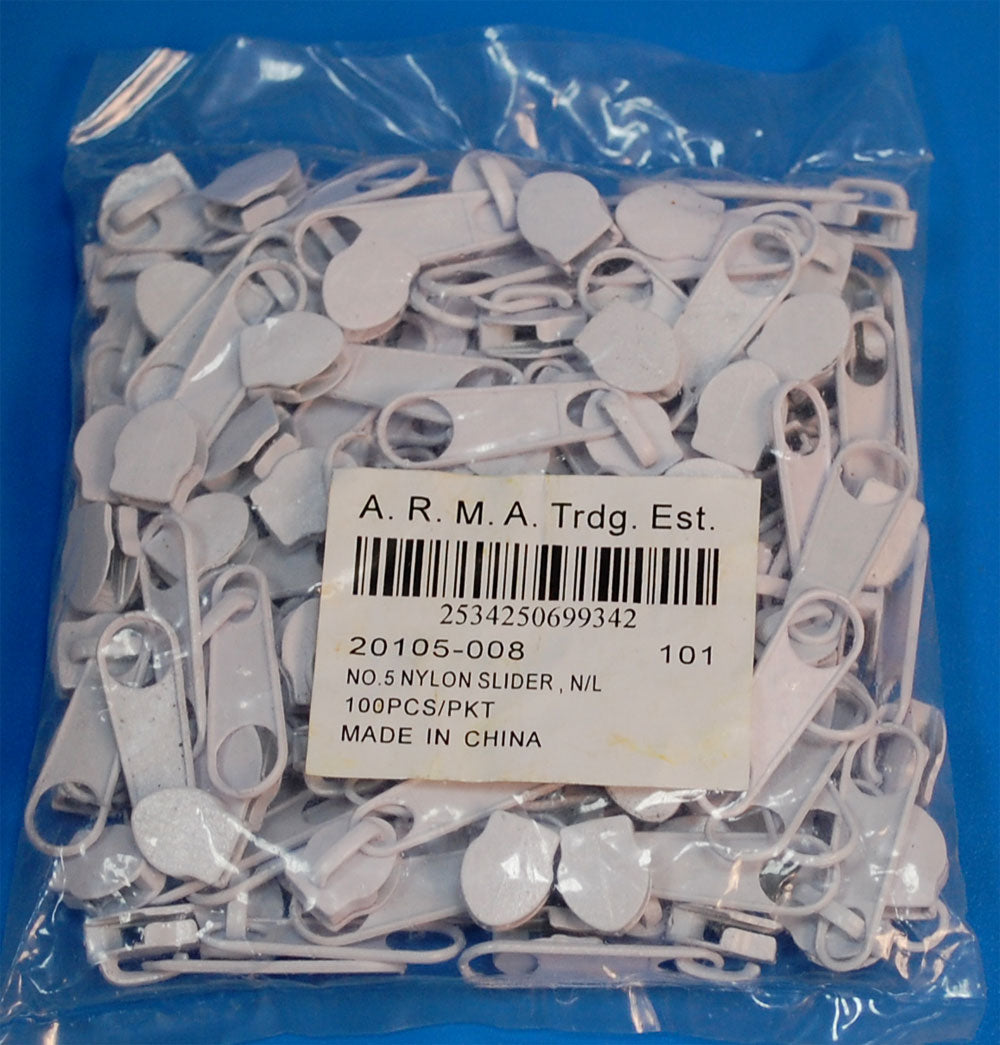 ZIPPER SLIDER,N/L:5 (100PC/PKT) (20105-008)