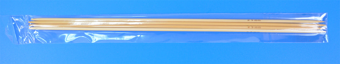 BAMBOO NEEDLE:2.5MM:5PK/BAG (732/20)
