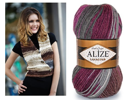 ACY.YARN:5BLx100GR (500grm) (ALIZE/LANA BATIK)